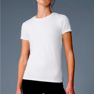 ALO Alosoft White Finesse Tee🤍